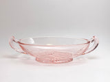 Pink Depression Glass Etched Pickle Dish