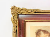 Vintage Charlotte, Sidney Bell, Wood and Plaster Framed Print