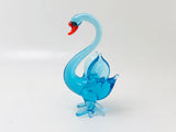 Vintage Miniature Art Glass Swan