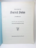 1948 Sacred Solos Voice Music Book For Church and General Use