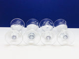 4 Hughes Cornflower 1 oz Liqueur Tiffin Glass Line 73