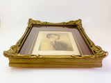 Vintage Charlotte, Sidney Bell, Wood and Plaster Framed Print