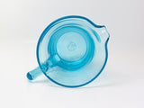 Vintage Blue Turquoise Blown Glass Creamer