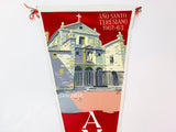 Vintage Avila San Jose Spain Cloth Pennant