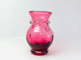 Vintage Cranberry Blown Glass Vase