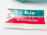 1960 Singer Buttonholer In Original Mint Green Case