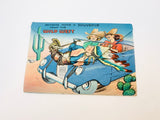 1940-50’s Wild West Fold Out Postcard Sanborn Souvenir Co