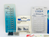 Vintage Lot of Snaps, Hooks and Eyes, partial cards.