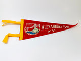 Vintage Alexandria Bay N.Y. Felt Pennant