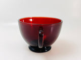 1940’s Anchor Hocking Royal Ruby Glass Tea Cup and Saucer