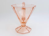 1920’s Westmorland Doreen Pink Depression Glass Etched Sugar Bowl
