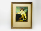 Vintage Henry Raeburn’s Boy and Rabbit Framed Print