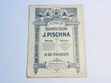 1903 J. Pischna Bosworth Edition, Piano Sheet Music in German and English