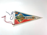Vintage Lourdes France Pennant