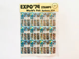 Expo 74 Spokane Souvenir Stamp Sheet in Original Packaging