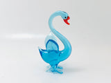 Vintage Miniature Art Glass Swan