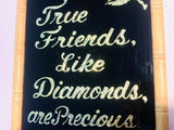 Vintage True Friends Foil Wall Hanging