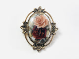 Vintage Sarah Coventry Floral Pendant Brooch