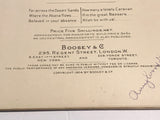 1904 A Lover in Damascus Piano Sheet Music Book