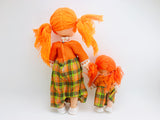 1970’s Eugene Style Dolls, Orange Wool Hair