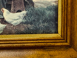 2 M.Nue Vintage Farm Scene Framed Art Prints