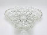 1904 McKee Pres Cut Toltec Crystal Cut Shell Shaped Dish