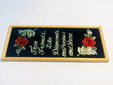 Vintage True Friends Foil Wall Hanging