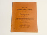 1913 Four Indian Love Lyrics Piano Sheet Music Book