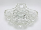 1904 McKee Pres Cut Toltec Crystal Cut Shell Shaped Dish