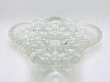 1904 McKee Pres Cut Toltec Crystal Cut Shell Shaped Dish