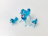 Vintage Tiny Glass Dogs