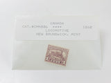 1860 Locomotive New Brunswick Stamp Cat #CMNB06