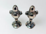 Antique Oxford Silver Plated Lead Salt and Pepper Shakers