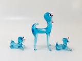 Vintage Tiny Glass Dogs