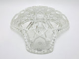 1904 McKee Pres Cut Toltec Crystal Cut Shell Shaped Dish