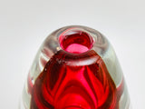 Vintage Cranberry Art Glass Perfume Scent Bottle