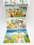 1940-50’s Wild West Fold Out Postcard Sanborn Souvenir Co