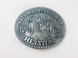 1989 National Finals Rodeo Hesston Belt Buckle