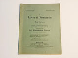 1904 A Lover in Damascus Piano Sheet Music Book