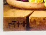 Vintage Litho on Textured Board, Grapes by Chailloux