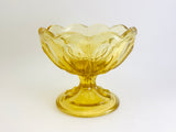 1970’s Anchor Hocking Amber Glass Fairfield Compote Dish