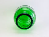 1973 Mickeys Malt Liquor green Glass Barrel Bottle, Anchor Hocking