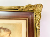 Vintage Charlotte, Sidney Bell, Wood and Plaster Framed Print