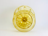 1970’s Anchor Hocking Amber Glass Fairfield Compote Dish