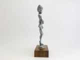 Vintage Peltro Cesellato a Mano Pewter Miniature Sculpture
