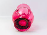 Vintage Cranberry Blown Glass Vase