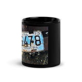 License Plate Black Glossy Mug