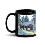 Abandoned Church Black Glossy Mug