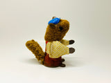 1979 Woodsey Squirrel Finger Puppet with Accessories, Fisher Price Toy
