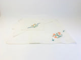 Vintage Irish Embroidered Cotton Handkerchiefs